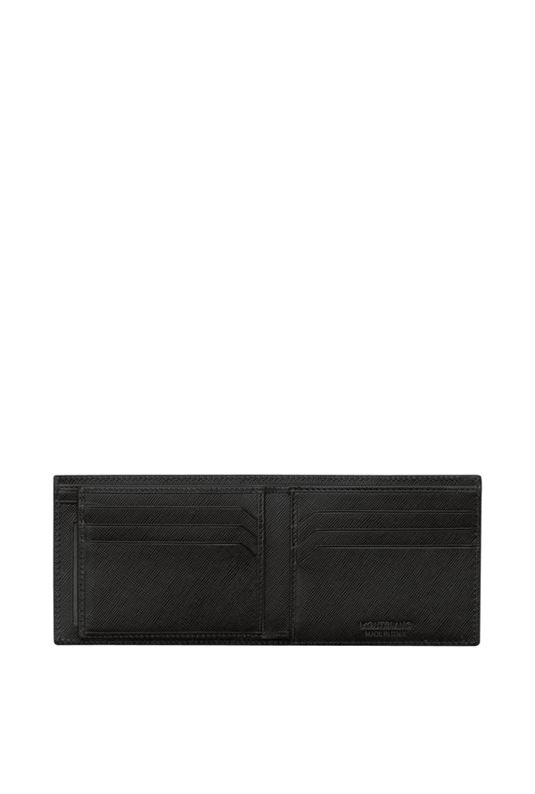 Montblanc Sartorial Black Leather And Jacquard Wallet