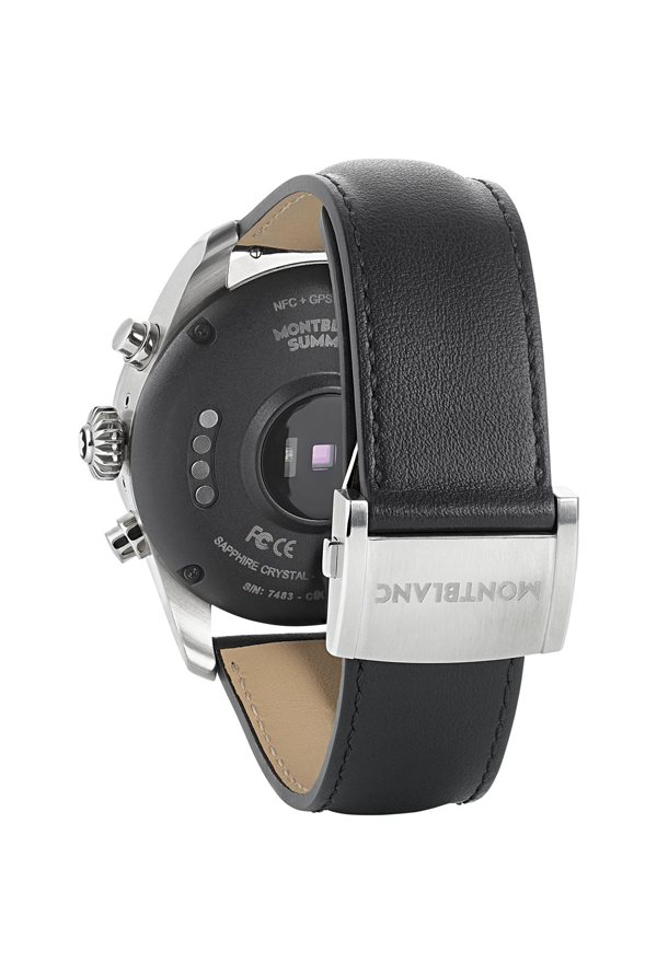 Montblanc Summit 2+ Smartwatch - Grey with Leather Strap