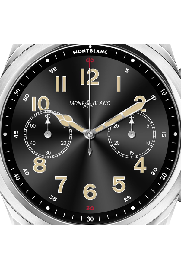 Montblanc Summit 2+ Smartwatch - Grey with Leather Strap