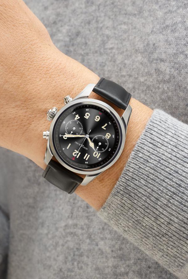 Montblanc Summit 2+ Smartwatch - Grey with Leather Strap