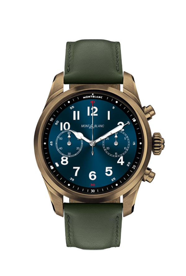 Montblanc Summit 2+ Stainless Steel Bronze Color and Leather Strap
