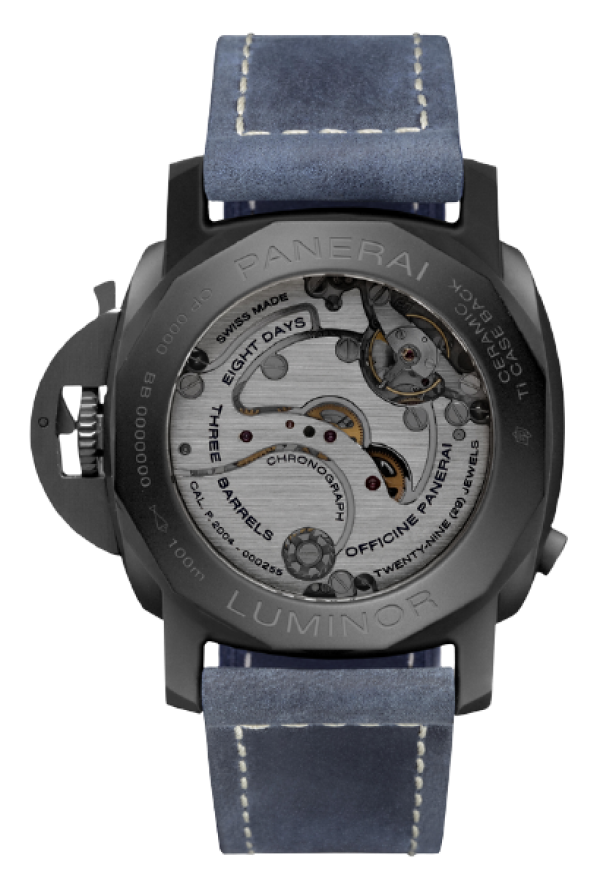 Luminor Chrono Monopulsante 8 Giorni GMT Blu Notte