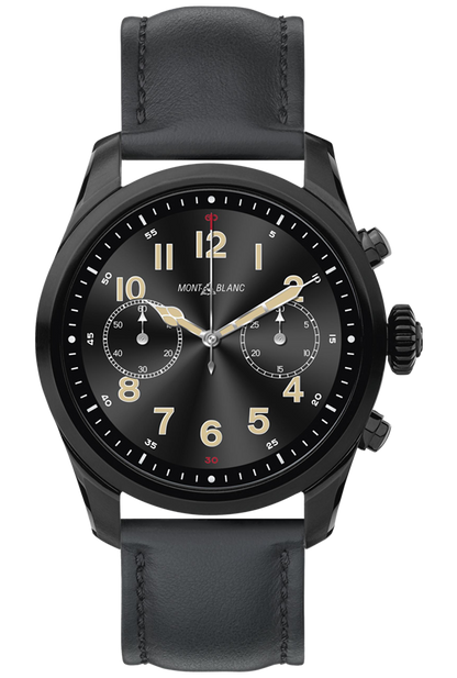 Montblanc Summit 2 Stainless Steel Black and Leather