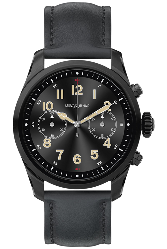 Montblanc Summit 2 Stainless Steel Black and Leather