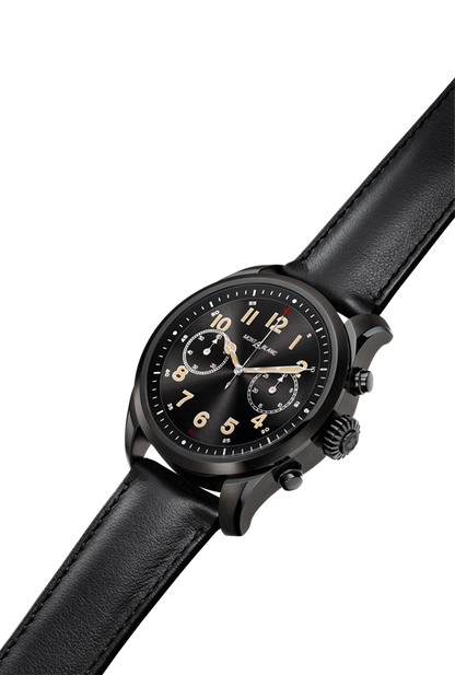 Montblanc Summit 2 Stainless Steel Black and Leather