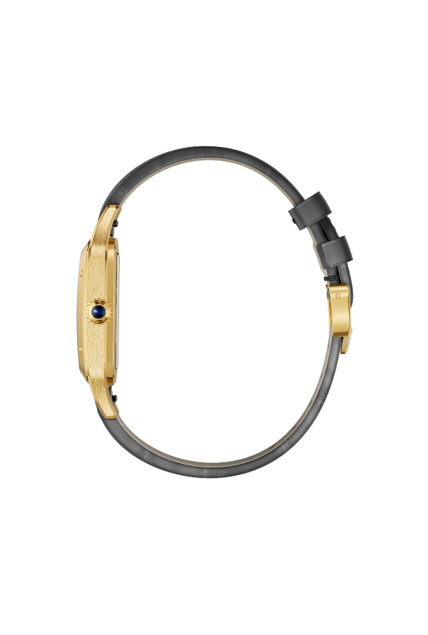 Santos-Dumont skeleton watch equipped with a micro-rotor