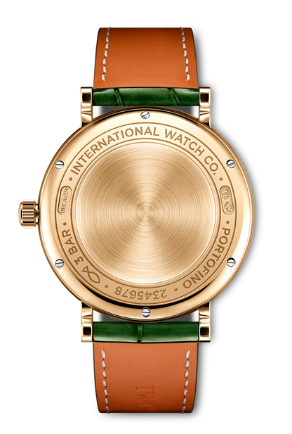 PORTOFINO MOON PHASE WITH GREEN STRAP IN RG - IW459014