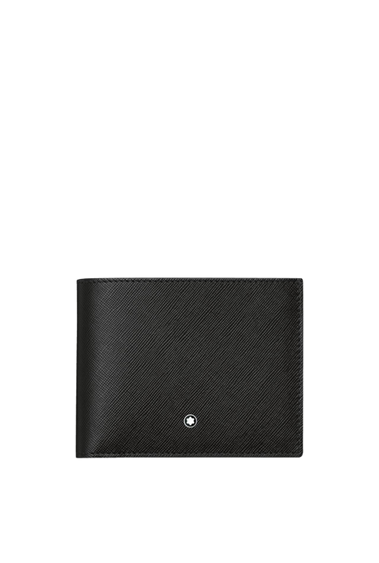 Montblanc Sartorial Black Leather And Jacquard Wallet