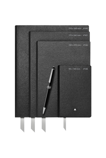 Montblanc Fine Stationery Notebook Black, squared