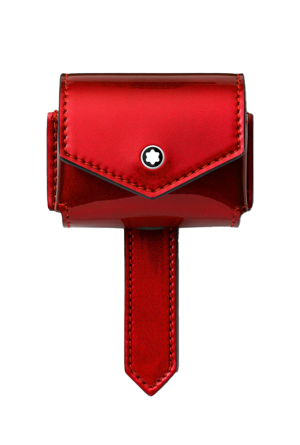 Montblanc Glossy leather case for Apple AirPods Pro - Red