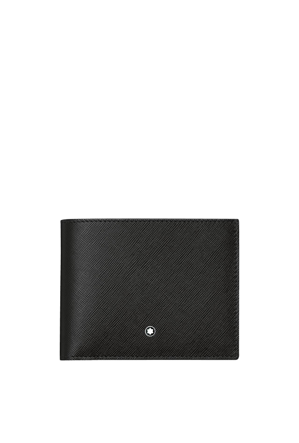 Montblanc Sartorial Black Leather And Jacquard Wallet