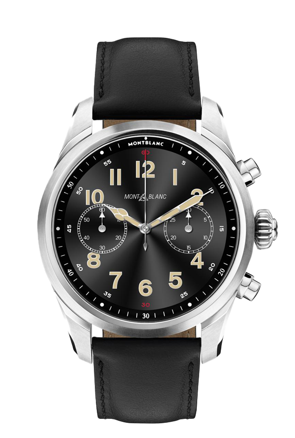 Montblanc Summit 2+ Smartwatch - Grey with Leather Strap