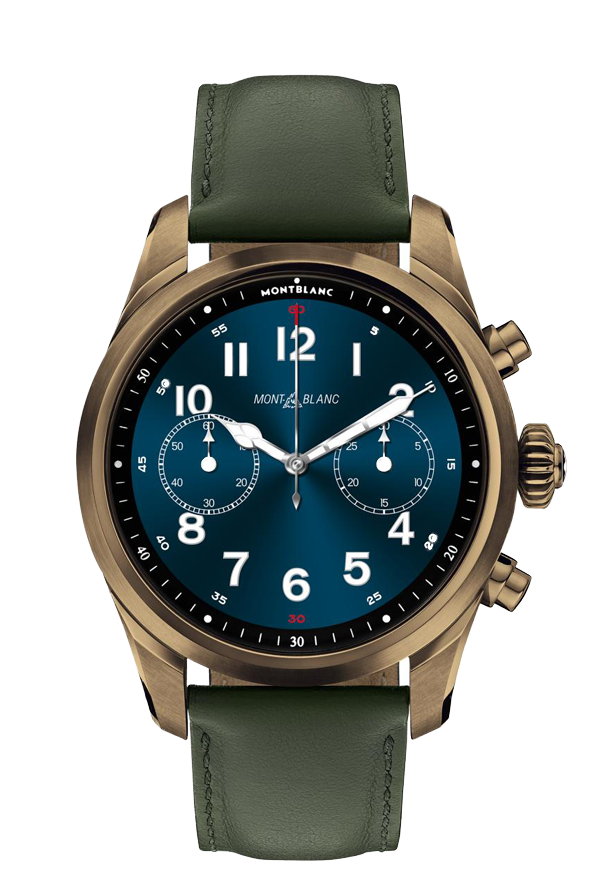 Montblanc Summit 2+ Smartwatch - Bronze Color with Leather Strap